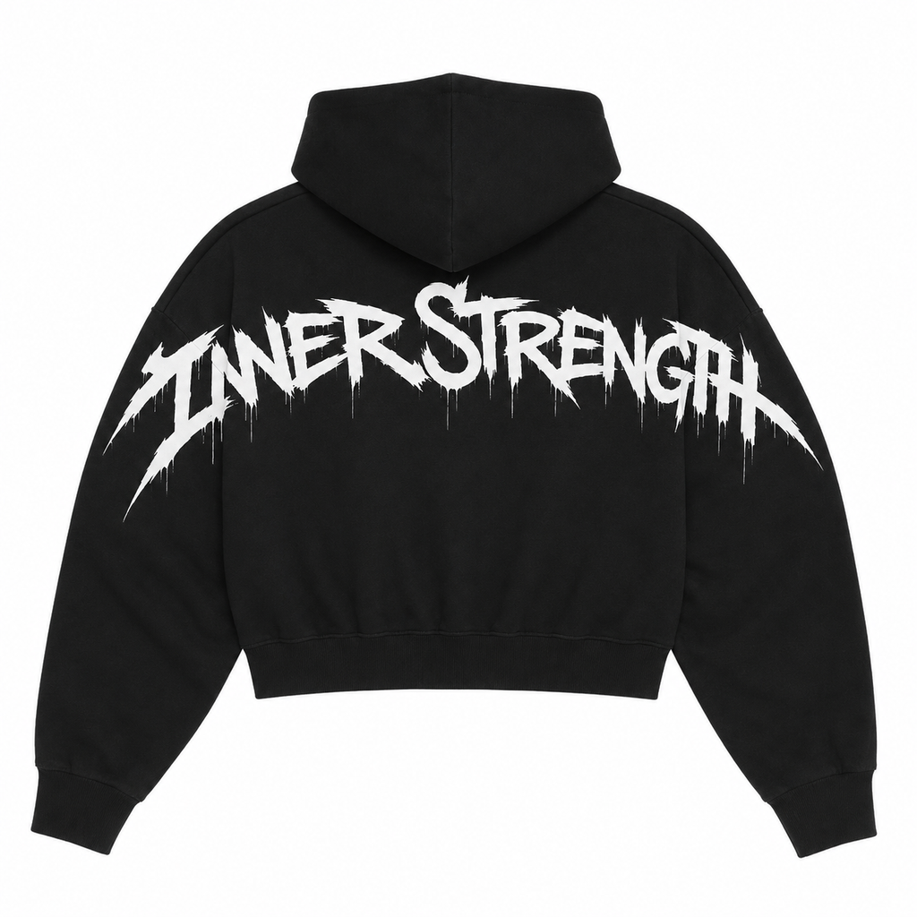 Cropped Hoodie ISF Graffiti