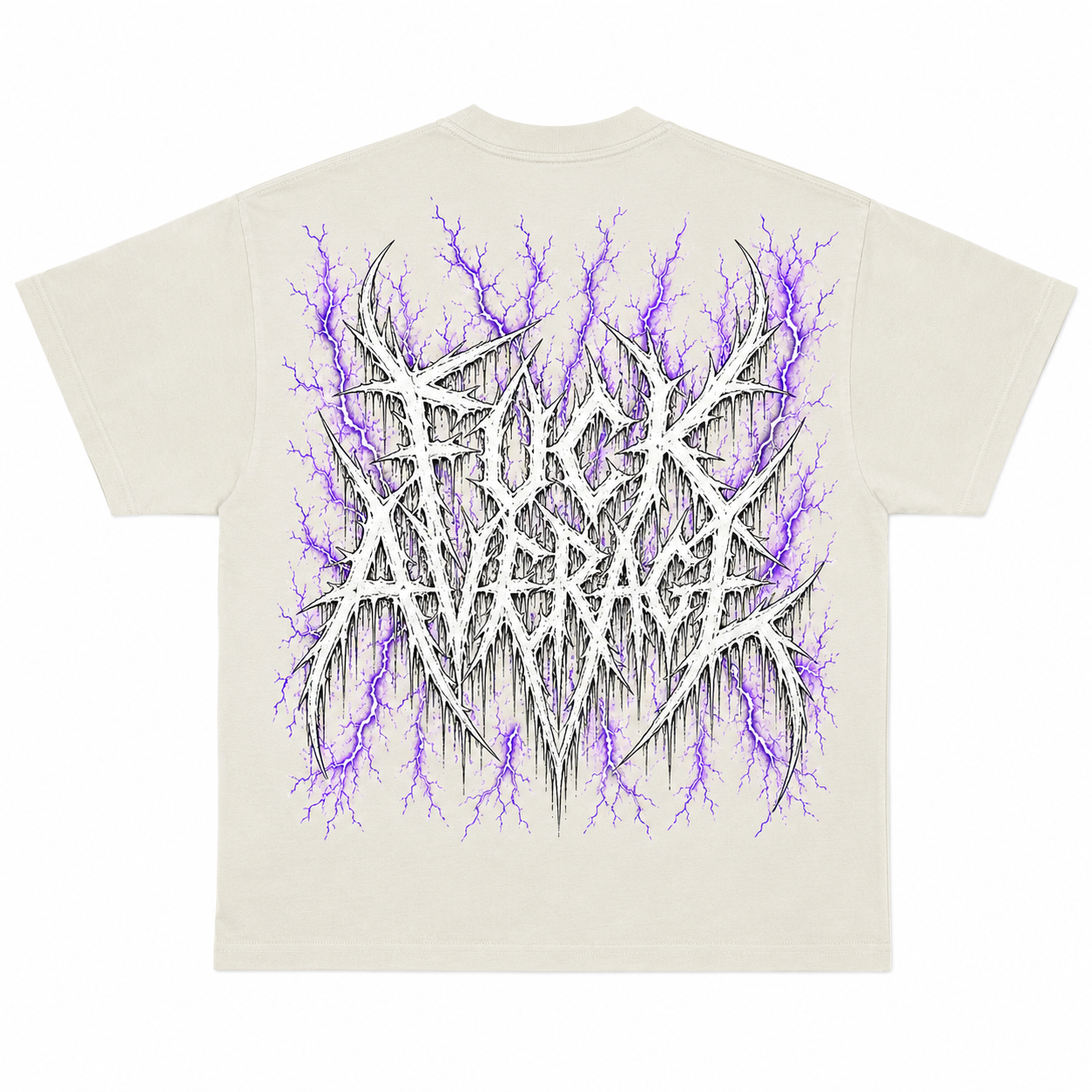 “Fuck Average” Tee Over Sized
